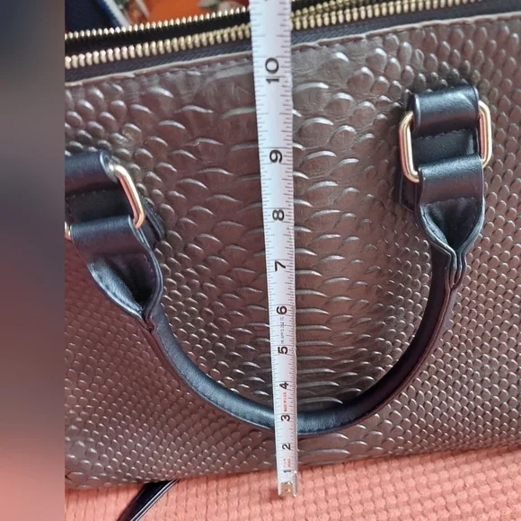 Taupe Large Formed Shell Bag - Picture 16 of 16